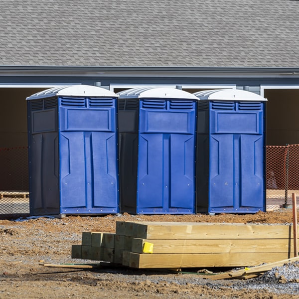 is there a specific order in which to place multiple porta potties in Bertha